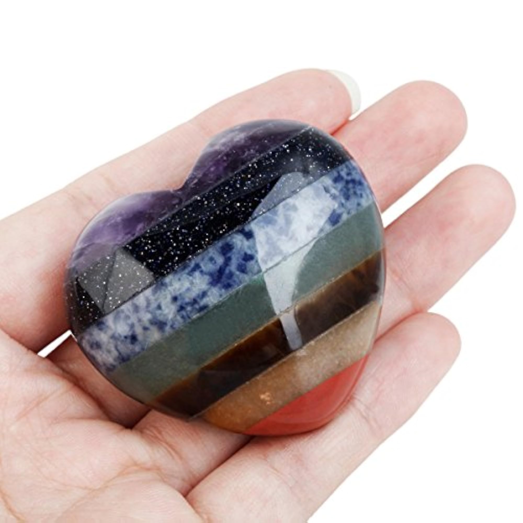 Heart Love Carved Palm Worry Stone for Balancing